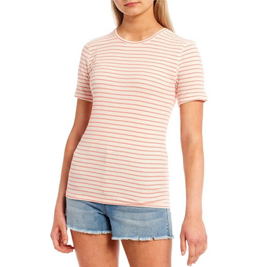 Brand new 👍 Copper Key Ribbed Short Sleeve Baby Tee White/pink 😉 - Image 7