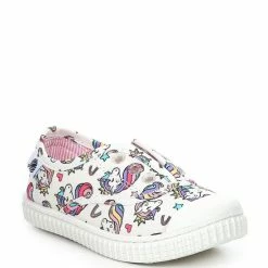 Flash Sale ✔️ Copper Key Adventure Wear 👧 Girls' Budeee Washable Eyelet Unicorn Print 👟 Sneakers (Infant) Unicorn Multi 🎉
