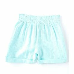 Coupon 🛒 Copper Key Big 👧 Girls 7-16 Gauze Rolled Hem Shorts Turquoise 🔥