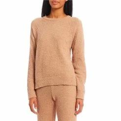 Promo 👍 Copper Key Coordinating Cozy Teddy Crew Neck Sweater Ivory ⌛