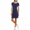 Best Sale 😀 Copper Key Ribbed Ringer T-Shirt 👗 Dress Navy ✔️