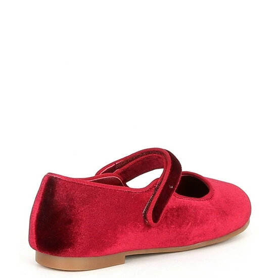 New โ Copper Key ๐ง Girls' Darrling Velvet Velcro Mary Janes (Toddler) Evergreen โ - Image 2