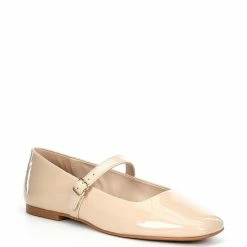 New ✨ Copper Key Sweetie Patent Mary Jane Flats Bisque 👏