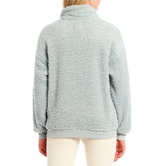 Best reviews of ๐ Copper Key Fuzzy Teddy Fleece Quarter Zip Pullover Gray ๐ - Image 2