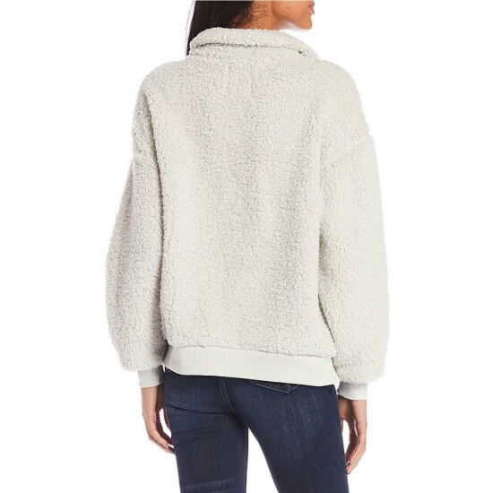 Best reviews of ๐ Copper Key Fuzzy Teddy Fleece Quarter Zip Pullover Gray ๐ - Image 8