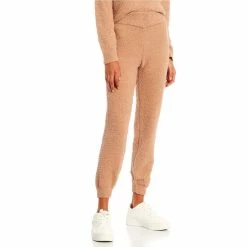 Best Pirce 🤩 Copper Key Coordinating Cozy Teddy Pull-On Straight Leg Pants Taupe 😍