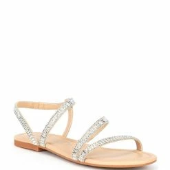 Hot Sale 😍 Copper Key Moonlight Rhinestone 🩴 Sandals Bisque 🔔