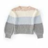 Best Sale ⌛ Copper Key Little 👧 Girls 2T-6X Striped Pullover Sweater Muted Clay Striped ❤️