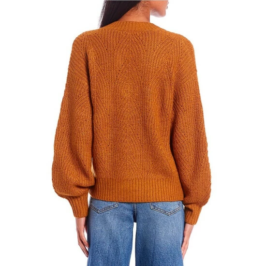 Discount ๐ Copper Key V-Neck Cable Sweater Cream ๐ฅฐ - Image 8