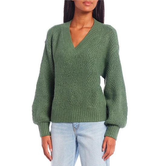 Discount ๐ Copper Key V-Neck Cable Sweater Cream ๐ฅฐ - Image 9