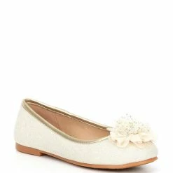 Deals 👏 Copper Key 👧 Girls' Surely Glitter Ballet Flats (Youth) Dusty Gold 😀