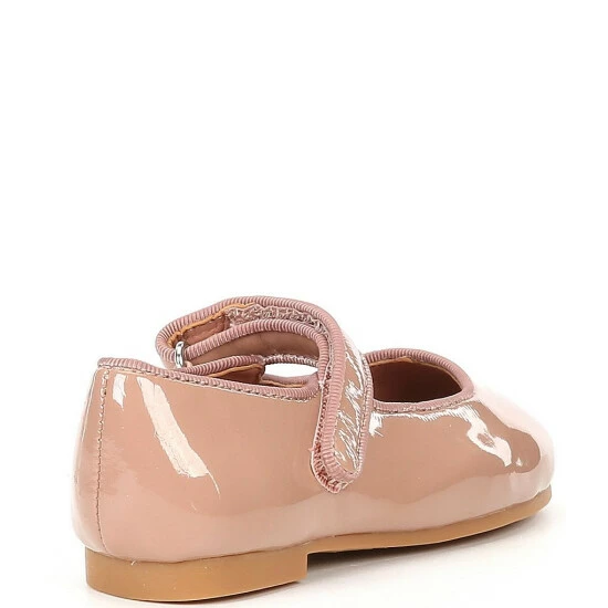 Brand new โค๏ธ Copper Key ๐ง Girls' Darrling Patent Velcro Flat Mary Janes (Youth) Pinky Tan โญ - Image 2