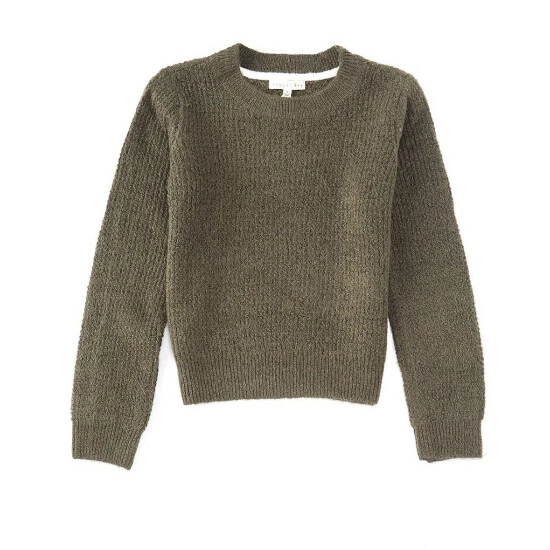 Best deal 👏 Copper Key Little 👧 Girls 2T-6X Waffle Knit Sweater Blush 👏 - Image 2