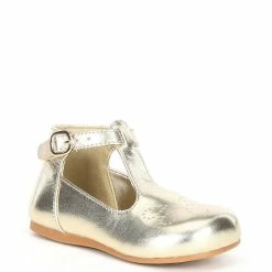 Buy 🛒 Copper Key 👧 Girls' Waddles Flower T-Strap Flat 👟 Shoes (Infant) Sand Gold ❤️