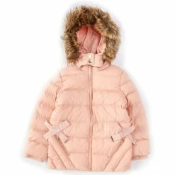 Promo 🥰 Copper Key Little 👧 Girls 2T-6X Short Bow Snow Puffer Pink 🌟