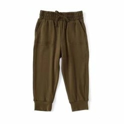 Best Pirce 💯 Copper Key Little 👧 Girls 2T-6X Mid-Rise Knit Jogger Pant Olive 🔔