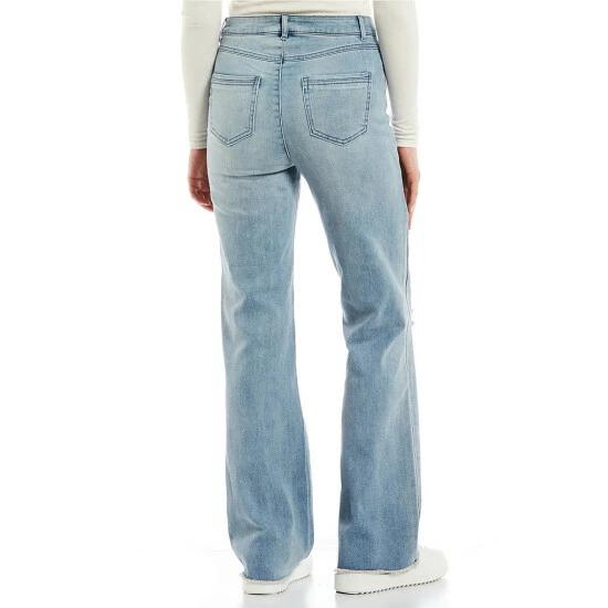 Deals ❤️ Copper Key High Rise Wide Leg Distressed 👖 Jeans Light Wash 👍 - Image 2