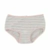 Promo 😉 Adventure Wear By Copper Key Little Girl 2T-5 Cotton Striped Brief Panties Grey Stripe ✔️